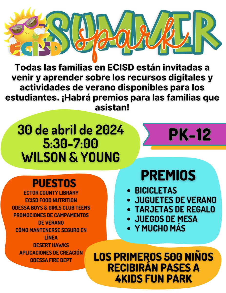 It's almost here y'all & we can't wait to see you! ☀😎 Make plans to join us as we countdown for Summer 2024!!! #impact #teamECISD #summerspark #sparksuccess #summer2024 @ECISD_T2L