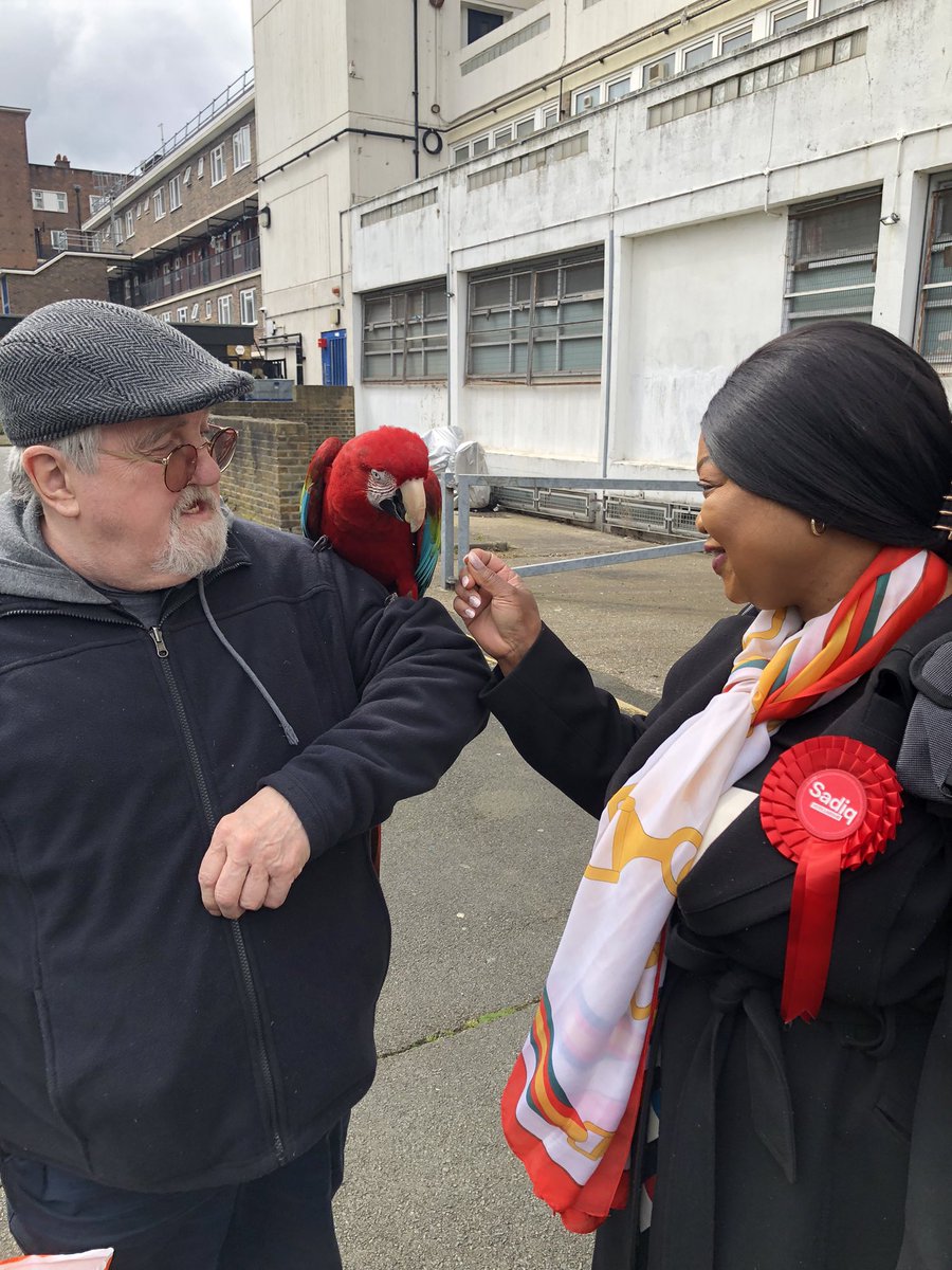 We bumped into Tony and Bella while out speaking to voters in Hoxton East, earlier today. Remember to use all your votes for Labour 🌹 @SadiqKhan 4 Mayor 🌹@Semakaleng 4 NE London 🌹 Labour 4 @labourassembly 🌹 @FarukDalTinaz 4 Hoxton East and Shoreditch