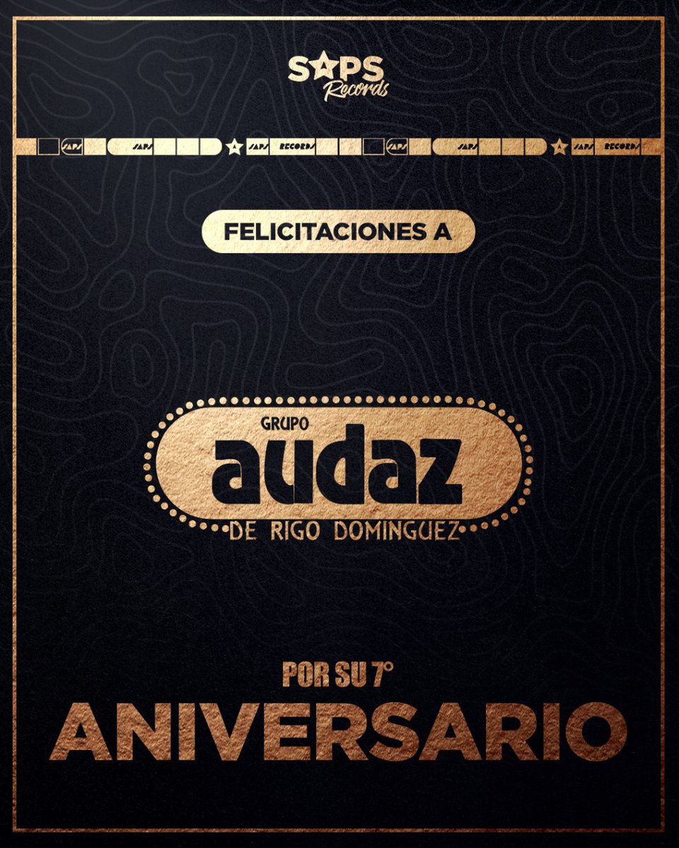 por su 7 aniversario desde el inicio de esta nueva era✨
<a href="/grupoaudazmx/">Grupo Audaz De Rigo Domínguez</a>