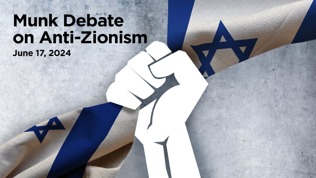 Announcing our Spring Munk Debate On June 17, @DouglasKMurray and @UKLFI's Natasha Hausdorff will debate @mehdirhasan and @gideonle in the not-to-be-missed Munk Debate on Anti-Zionism Ticketing and streaming details here: munkdebates.com/debates/munk-d…