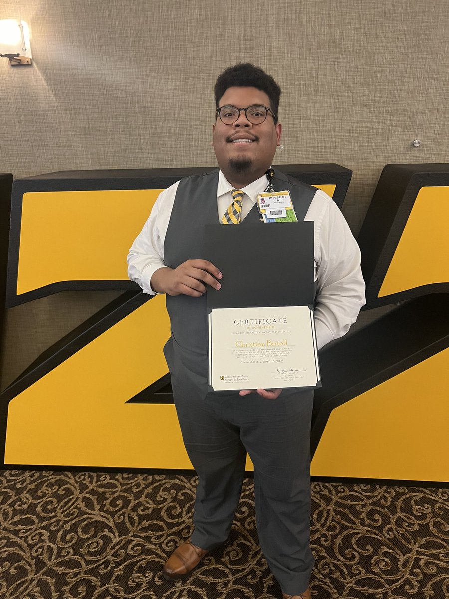 Thank you to <a href="/MizzouCASE/">Mizzou CASE</a>  for recognizing my Deans list Achievement  for the fall of 2023!

Thank you to all who have supported me throughout my time at <a href="/Mizzou/">Mizzou</a>! You are all the reason I succeed!
