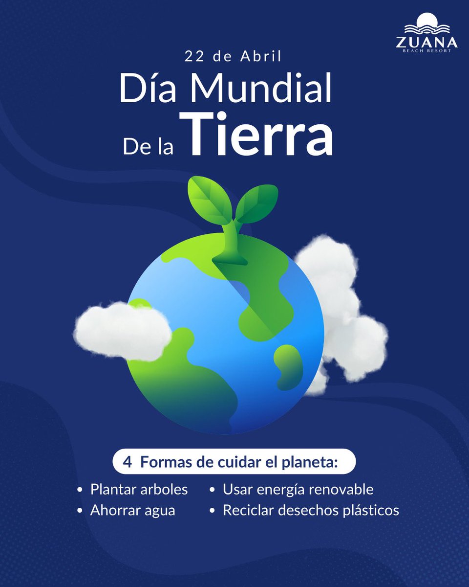 HotelZuana's tweet photo. 🌍 ¡Hagamos del mundo un lugar más verde! 🌿 En este #DíaDeLaTierra, nos comprometemos a cuidar y proteger nuestro precioso planeta. Desde prácticas sostenibles en nuestro hotel hasta iniciativas de conservación local, juntos podemos marcar la diferencia. 🌟 https://t.co/m7DNJTIG0z