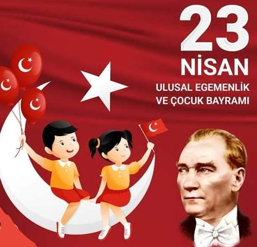 Ebedi Önderimiz Gazi Mustafa Kemal Atatürk’ün tüm dünya çocuklarına armağanı 23 Nisan Ulusal Egemenlik ve Çocuk Bayramı’mız kutlu olsun! 🇹🇷🇹🇷🇹🇷🇹🇷🇹🇷🇹🇷🇹🇷
#Yaşasın23Nisan