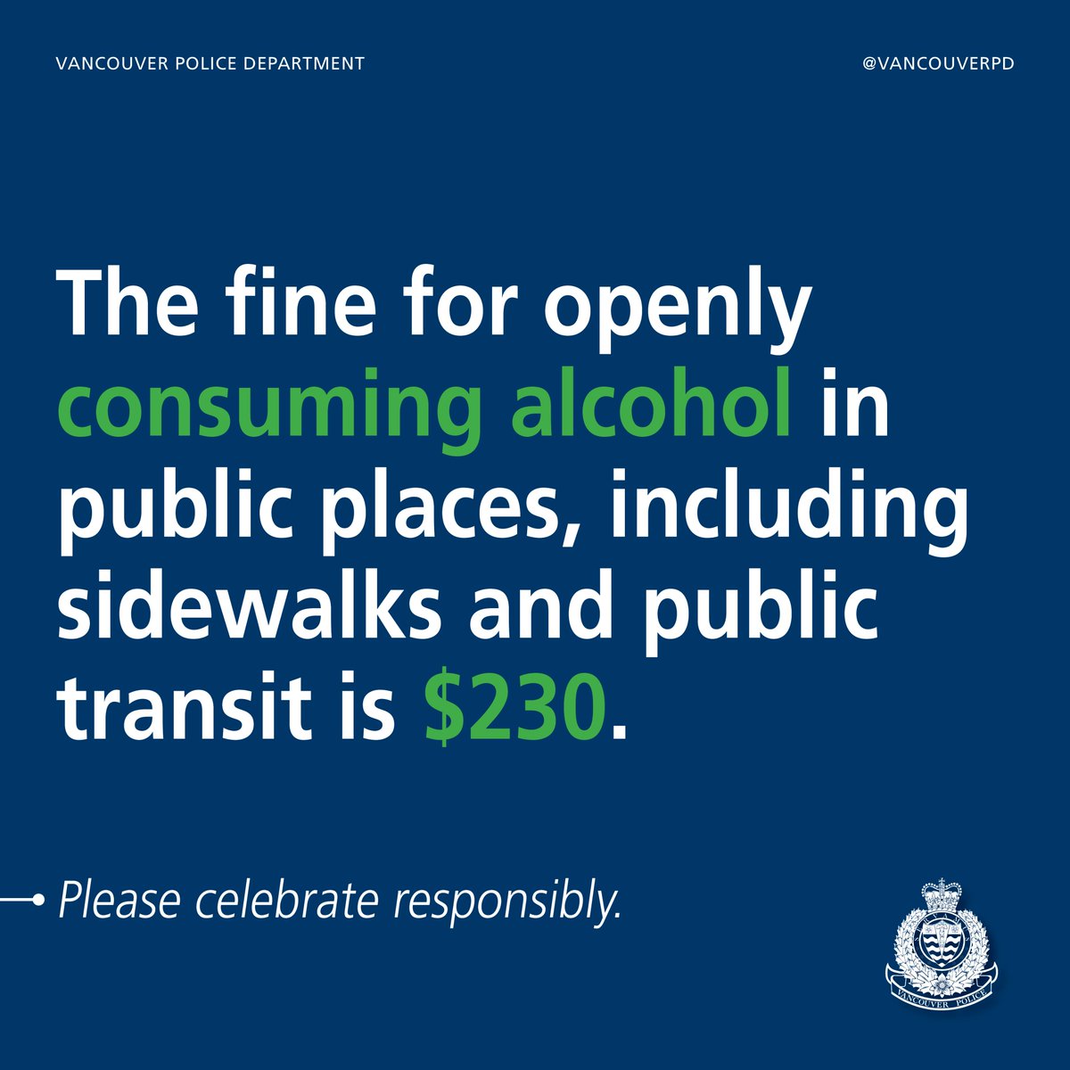 Everyone is looking forward to game 2! We will be assigning additional officers in &amp; around Rogers Arena to ensure a safe, fun &amp; family friendly environment to celebrate. If you’re planning on having a drink before the game, please do so at home or within a licensed