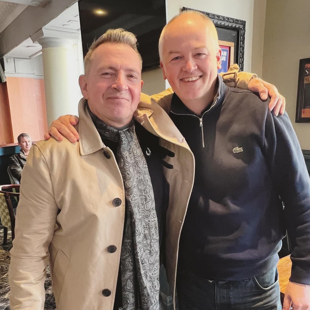 An absolute joy to finally visit the excellent @waxandbeans on Saturday, and a privilege to finally meet Ben. Of course always a joy to catch up with my Bury brother from another @RussWhiteBury Always remember everyday is Record Store Day.