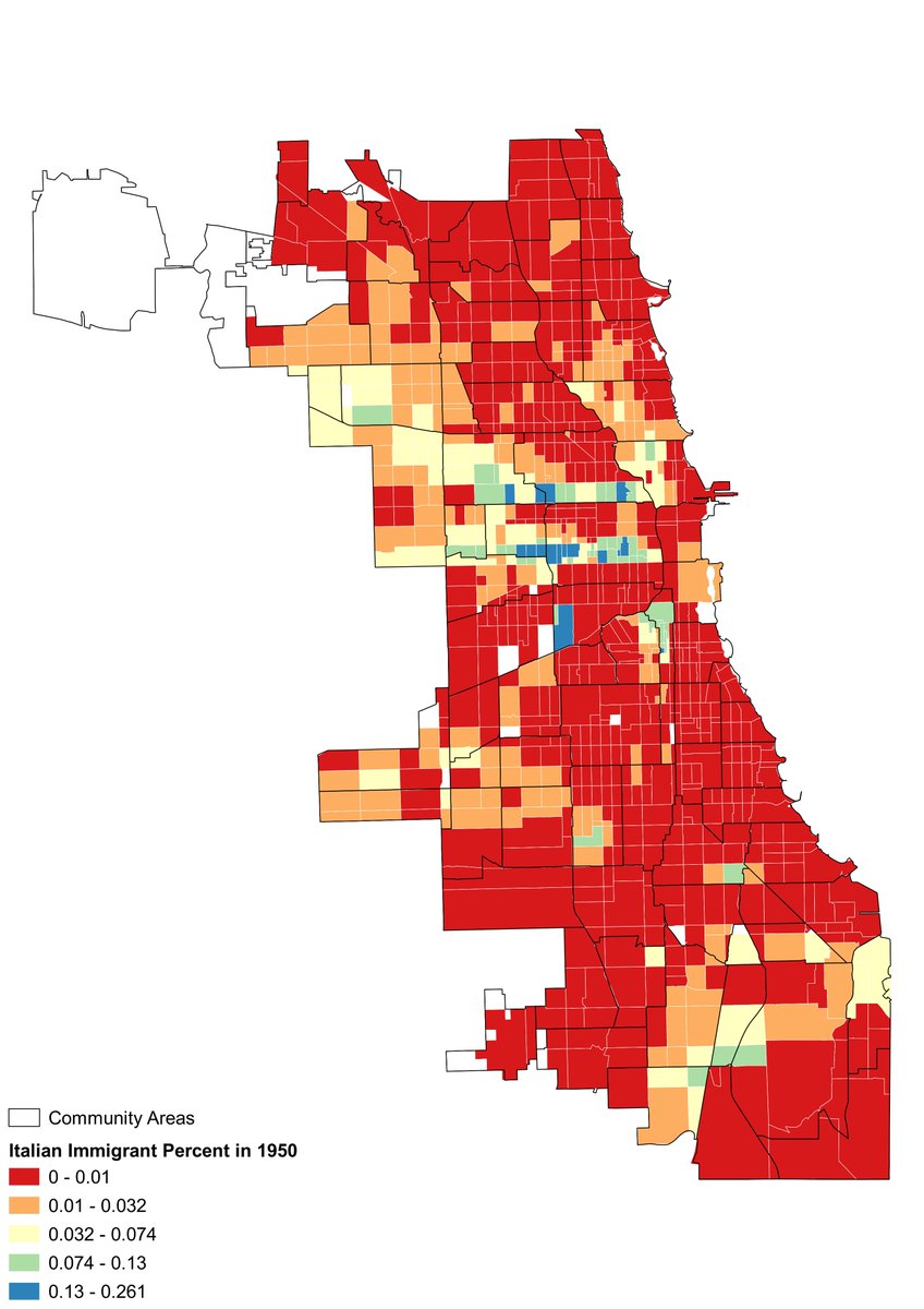 Chicago Italian immigrant population in 1950