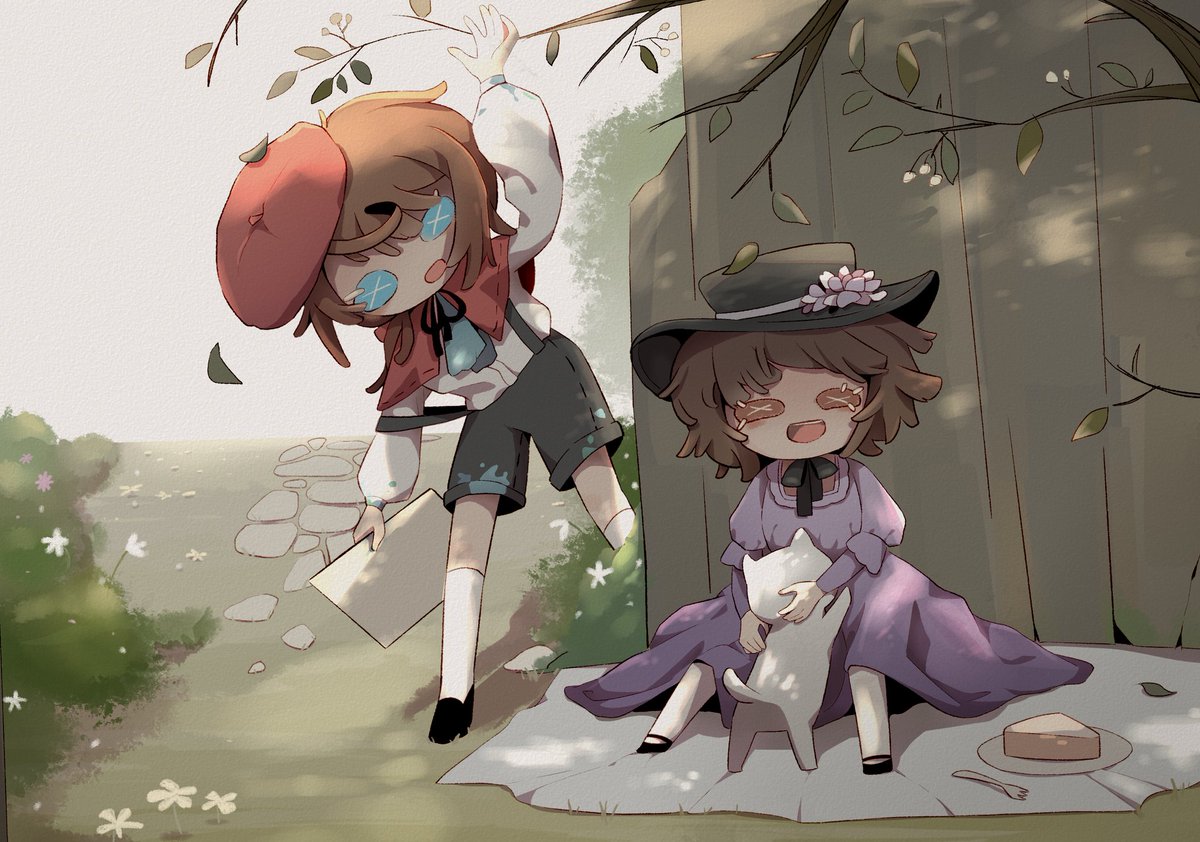 Naiph7's tweet photo. Distorted portrait, the scenery of a garden, delicate snacks, and a beautiful white puppy...

#エドガー・ワルデン誕生日2024 
#エドガー・ワルデン誕生祭2024 
#IdentityV #edgarvalden https://t.co/a6ErBxKR4V