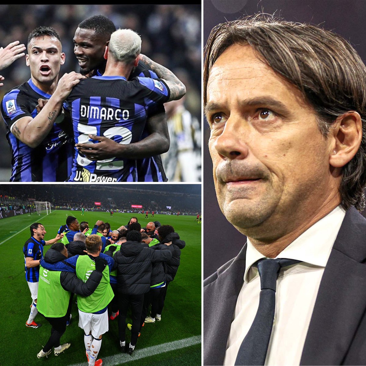 Inter Millan are 2023/24 Serie A Champions! 32 matches 26 wins 5 draws 1 losses 77 goals scored 18 goals conceded Congratulations to Simone Inzaghi's side for securing the club’s 20th 𝐒cudetto.🔥🔥💙