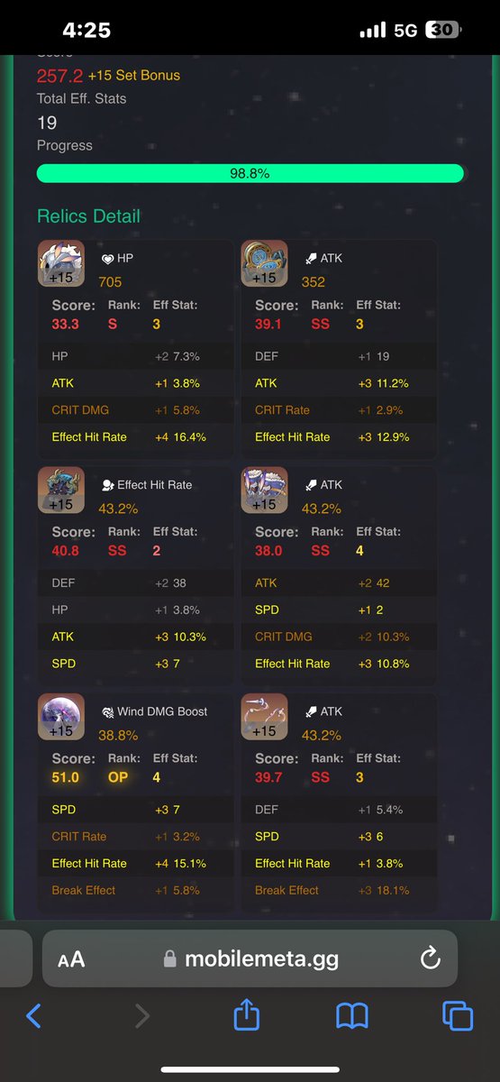 Just checked and my Black Swan seems to be ranked 16 in NA for her relics. Anybody interested in using her for their support character?