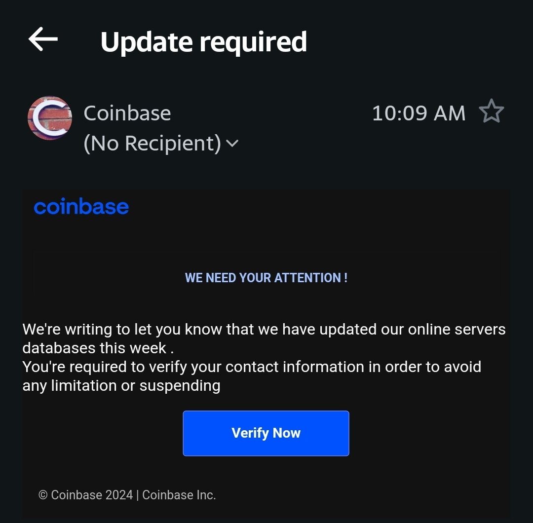 @CoinbaseSupport is this legitimate?