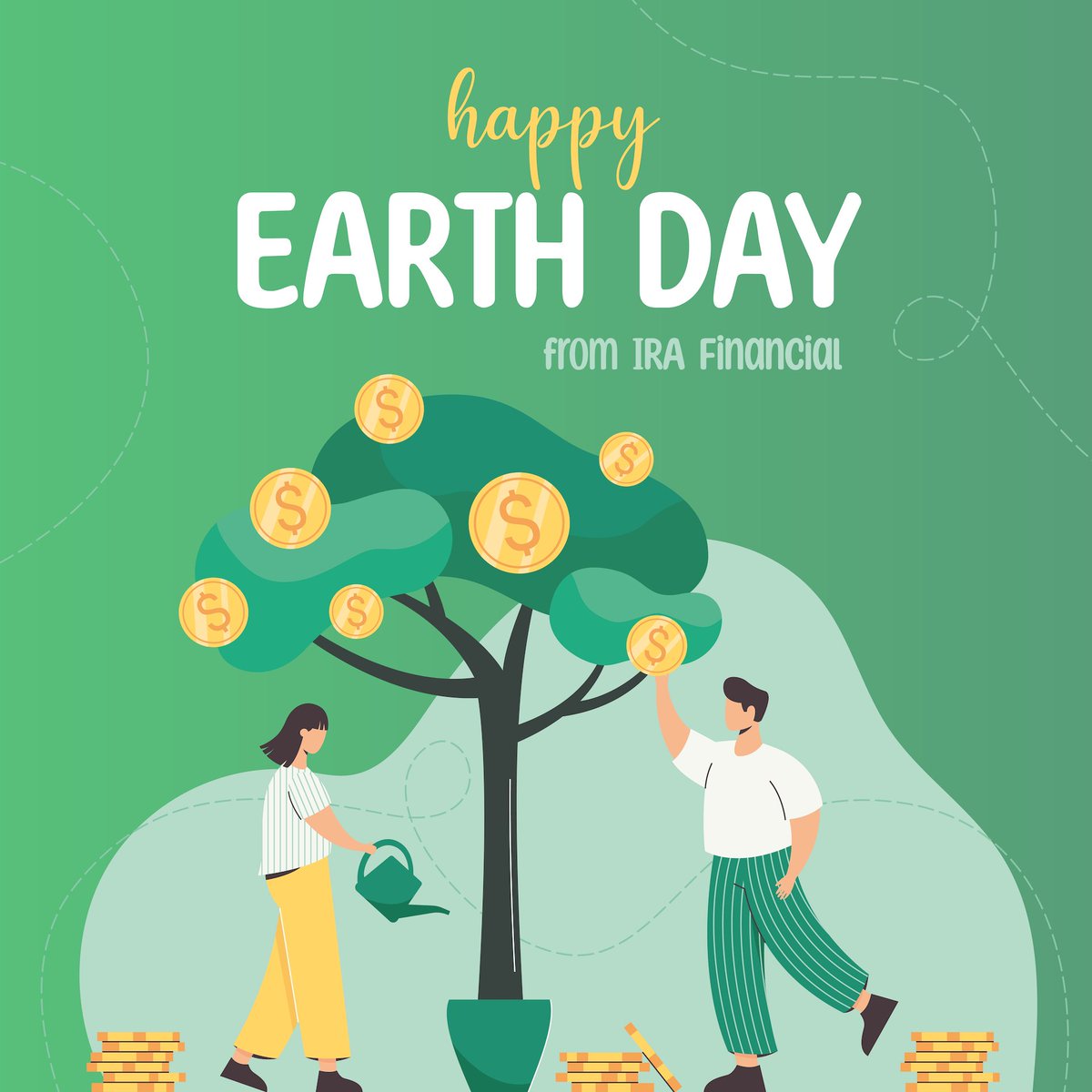 Happy Earth Day from IRA Financial!🌳 Looking to plant seeds and invest in your future? Contact us today and learn more about self-directed retirement options!