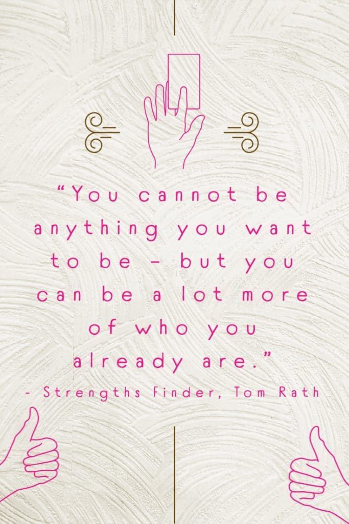 '“You cannot be anything you want to be – but you can be a lot more of who you already are' - #Strengths Finder': buff.ly/37pXrBD #InspirationalQuote #SelfEsteem #MondayBlogs #ChronicallyIll