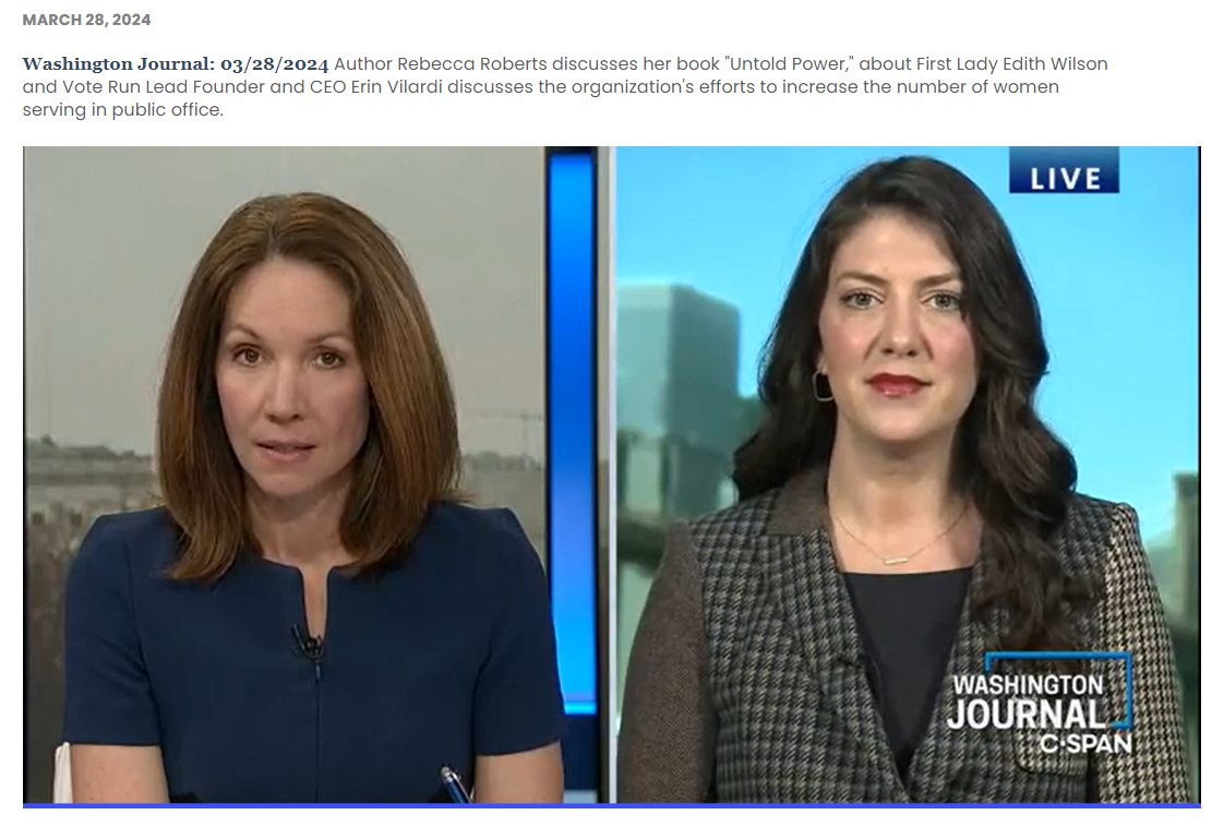 ICYMI: VRL values political and civic literacy for everyone! We’re proud @CSPANClassroom shared @erinvilardi's recent appearance on “Washington Journal” with teachers nationwide. Watch the segment and access related educational resources, all at no cost: bit.ly/4b4642h