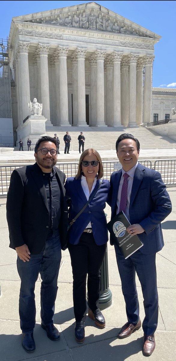 Earlier this morning, Sacramento District Attorney Thien Ho attended oral arguments on the Grants Pass/Martin v Boise case at the U.S. Supreme Court.