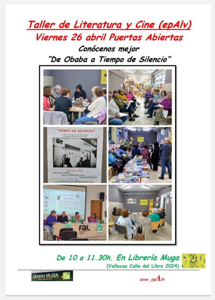 AblogEp's tweet photo. Viernes 26. Taller de Libros y Cine. Libros abiertos. Te esperamos en Librería Muga 😀 https://t.co/0QIotRs67Q