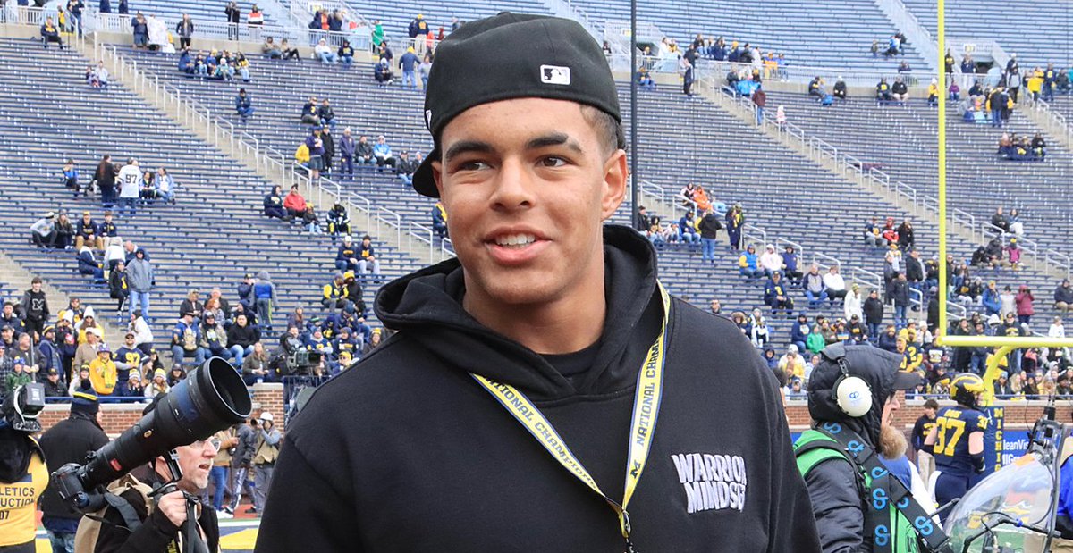 Danville (Calif.) San Ramon Valley edge Marco Jones was out in Ann Arbor this weekend and raved about his unofficial visit to Michigan 247sports.com/college/michig…