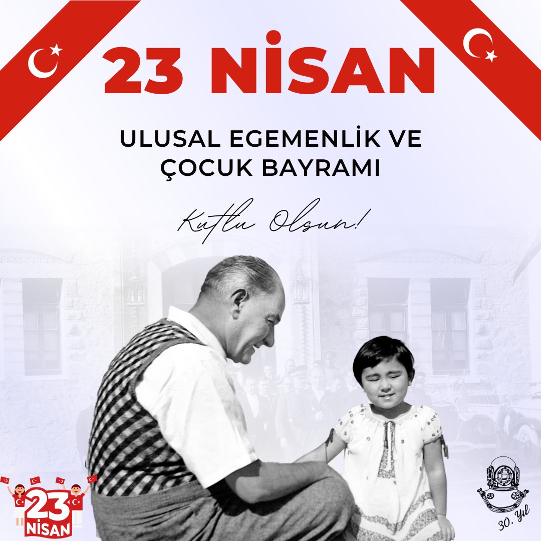 Bugün, Türkiye Cumhuriyeti'nin temellerinin atıldığı, millet iradesinin ve egemenliğin en yüce değer olduğunu bir kez daha hatırladığımız 23 Nisan Ulusal Egemenlik ve Çocuk Bayramı'nı coşkuyla kutluyoruz 🇹🇷
