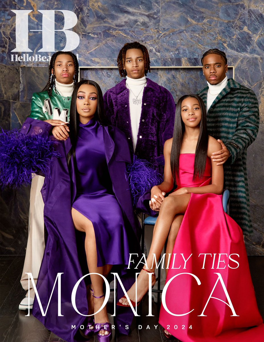 Monica Denise Arnold has provided a soundtrack to our lives since her debut album “Miss Thang” in 1995. Over the course of her almost 30 years of success, there’s one constant that keeps her grounded in her demanding career, her four children: Ramone, Romelo, Rodney, and Laiyah.