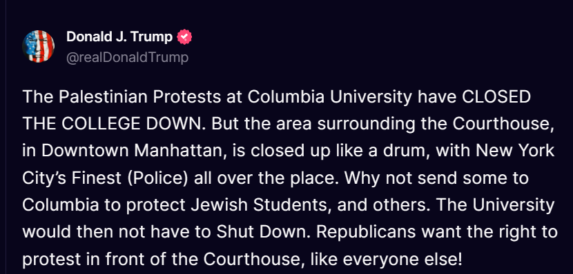 #PalestininProtest  #ColumbiaUniversity  #Manhattan  #RightToProtest  #TrumpTrials  #TrumpIsInnocent  #TRUMP2024ToSaveAmerica