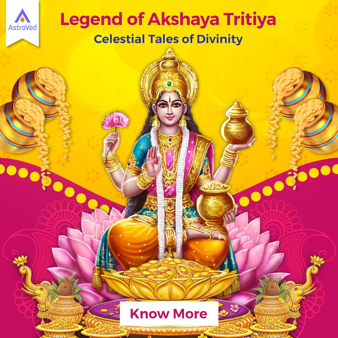 Discover the #legends of #AkshayaTritiya: 

●#Parasurama's birth, #Ganges' descent & #Vyasa's epic recital
●Relive #Krishna's blessing of the #Akshay Patra 
●Celebrate the #Sun & #Moon's equal brilliance

Read more : bit.ly/3vZzoZ9