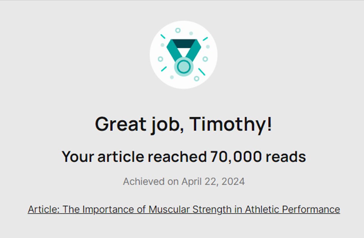 Pretty cool to see this pop up on my @ResearchGate feed today! Thank you to those who took the time to check our article out! @DocSoph @sportscienceed The full text of the article can be found here if you are interested: researchgate.net/publication/29…