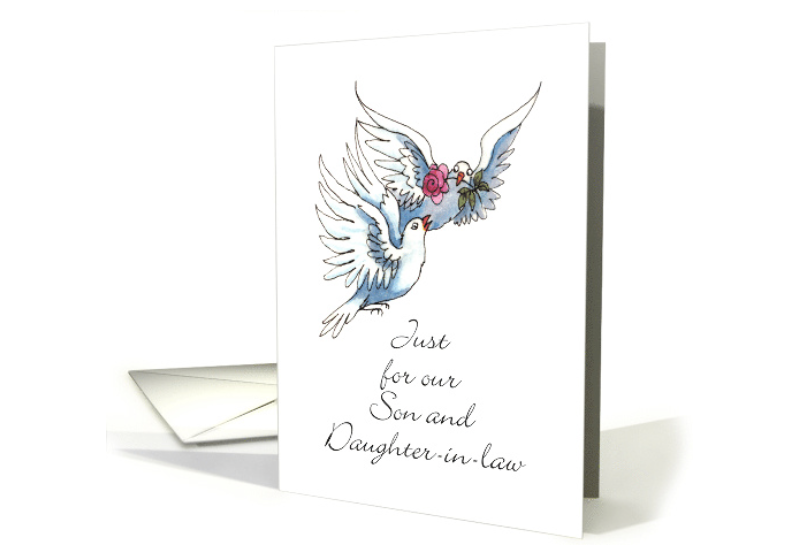 Son & Daughter-in-law, 2 Doves Anniversary card (517853) greetingcarduniverse.com/anniversary-we… #anniversary #greetingcards #doves #birds