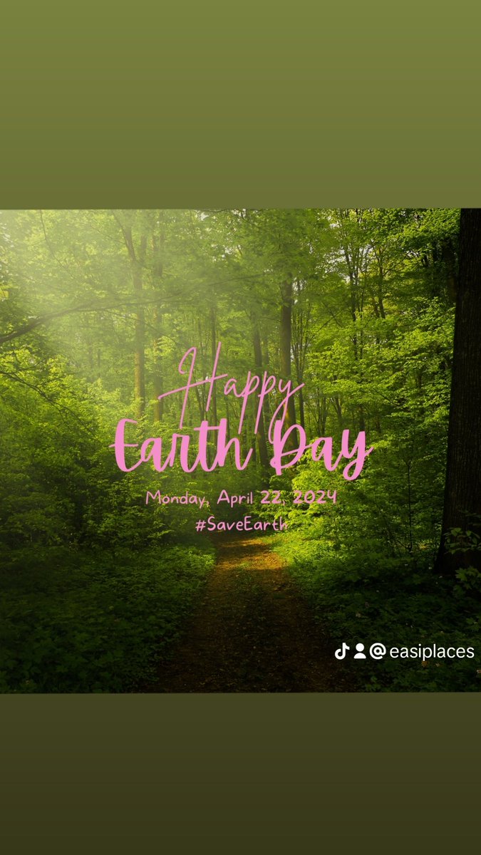 Happy Earth Day everyone lets all do our parts to save our home
.
.
.
.
#happyearthday
#savetheplanet
#easiplaces 
#cleanplanet
#letswalk
#rideabike
#thinkgreen
#reduce
#reuse
#recycle
#thinktomorrow
#plantatree
#happydays
#luxinspira 
#protecttheriver 
#getoutside
#bethechange