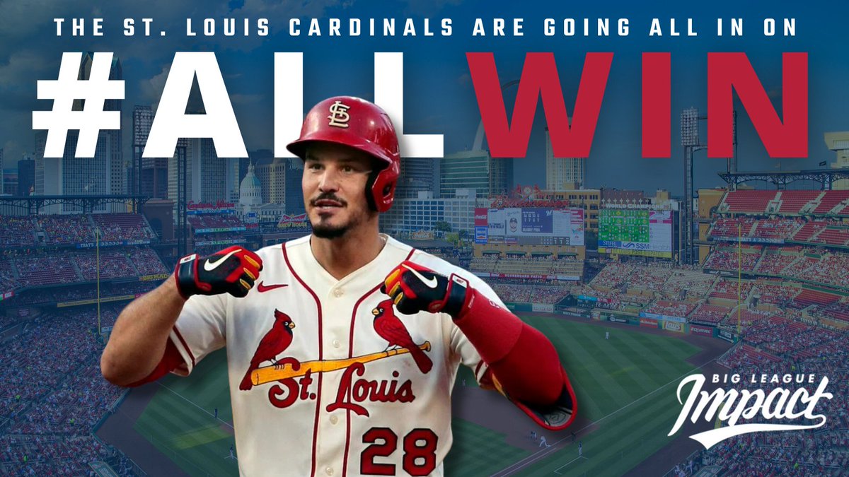 Go ALL IN on #givingback with @NolanArenado28_! For every RBI he hits this season, the #STLCards third baseman will donate to @rmhcstl, which provides a home-away-from-home for families of seriously ill children. Find out how fans can get involved at bigleagueimpact.org/allwinstlouis. #STL