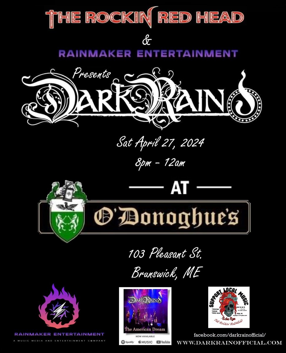 bkrshadow's tweet image. upcoming shows @darkrainmusic