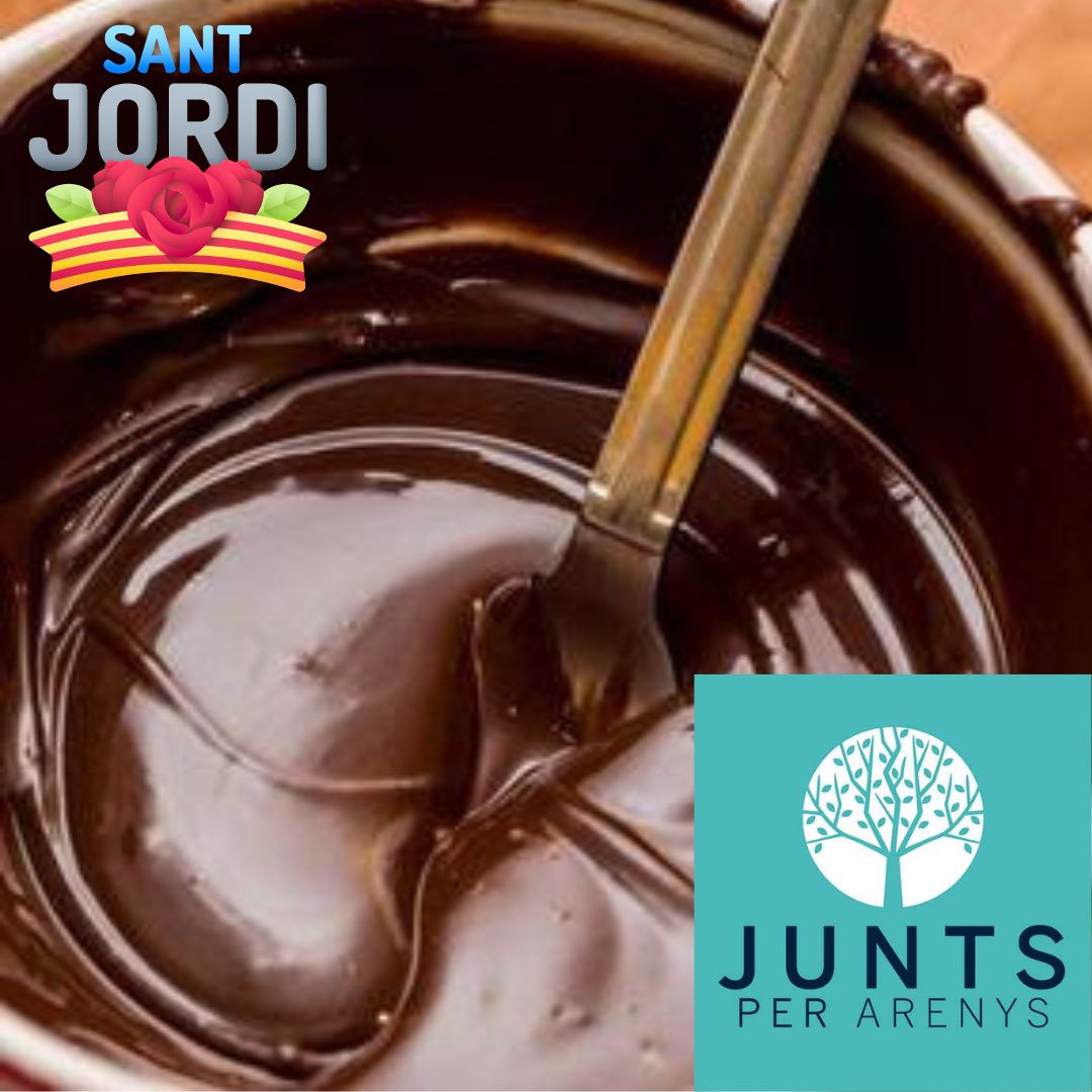 🐉  Junts per Arenys et porta el Sant Jordi més dolç!

😋 Aquesta Diada estarem a la placeta amb la nostra parada on a partir de les 17:15h oferirem xocolata desfeta per a tothom. 

🌹Vine a gaudir de les parades de roses i llibres i acosta’t també a la nostra!