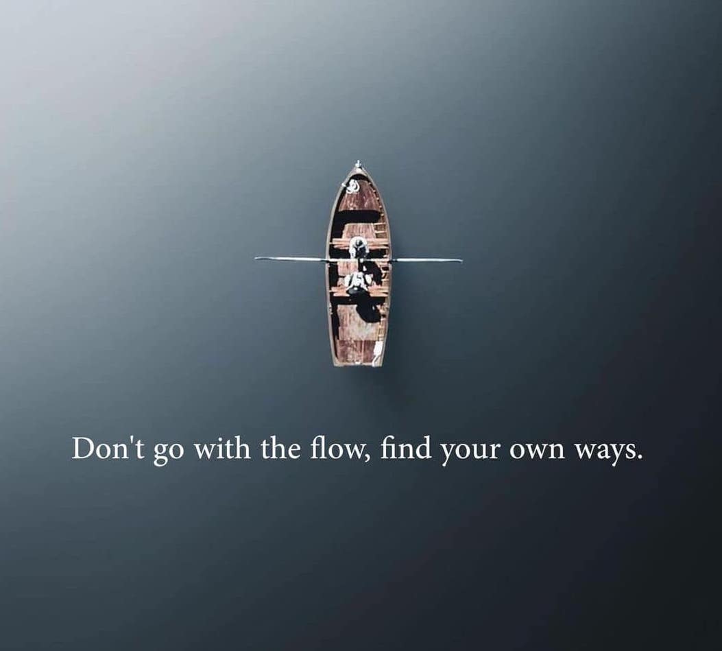 🌊 Don't just go with the flow—forge your own path! 🚀 #BeUnique #LeadNotFollow

🛤️ Discover your own ways, and let your individuality shine. 🌟 #Trailblazer #FindYourWay