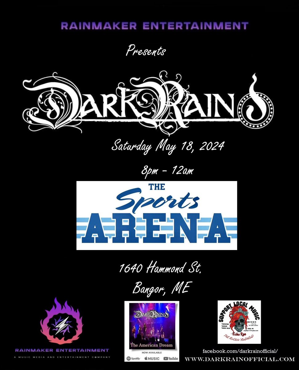 bkrshadow's tweet image. upcoming shows @darkrainmusic