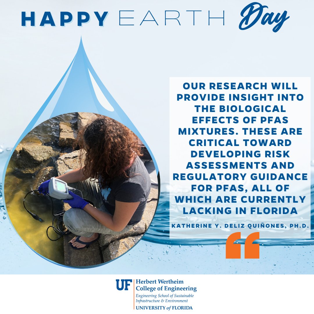 🌍💧 This Earth Day, we reflect on the vital role water plays in sustaining life on our planet. Join us as we spotlight three @ufwertheim researchers who are dedicated to safeguarding and preserving our precious water resources: essie.ufl.edu/like-water-for…. #EarthDay