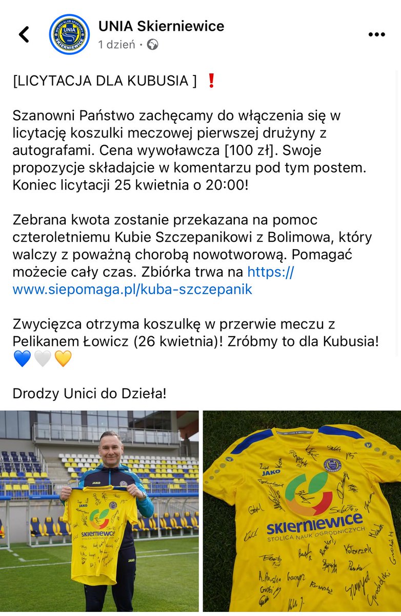 Piotr_Klab's tweet photo. @gikiewicz33 @ryszkamarcin Klasa na boisku, poza nim, a jak trzeba to i przed mikrofonem 👏🏼 Panie Rafale @gikiewicz33 można prosić o kontakt? 
Zróbmy razem coś dobrego dla Kubusia https://t.co/3Sl9WxuRmJ https://t.co/xigf03Rvgc