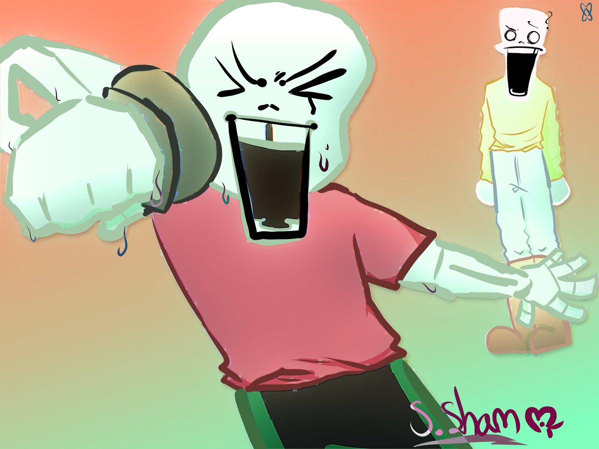Goofygooter's tweet photo. Zane yelling into an unplugged mic

#vailtale #undertaleAU #ocart https://t.co/FozPkPuAk6