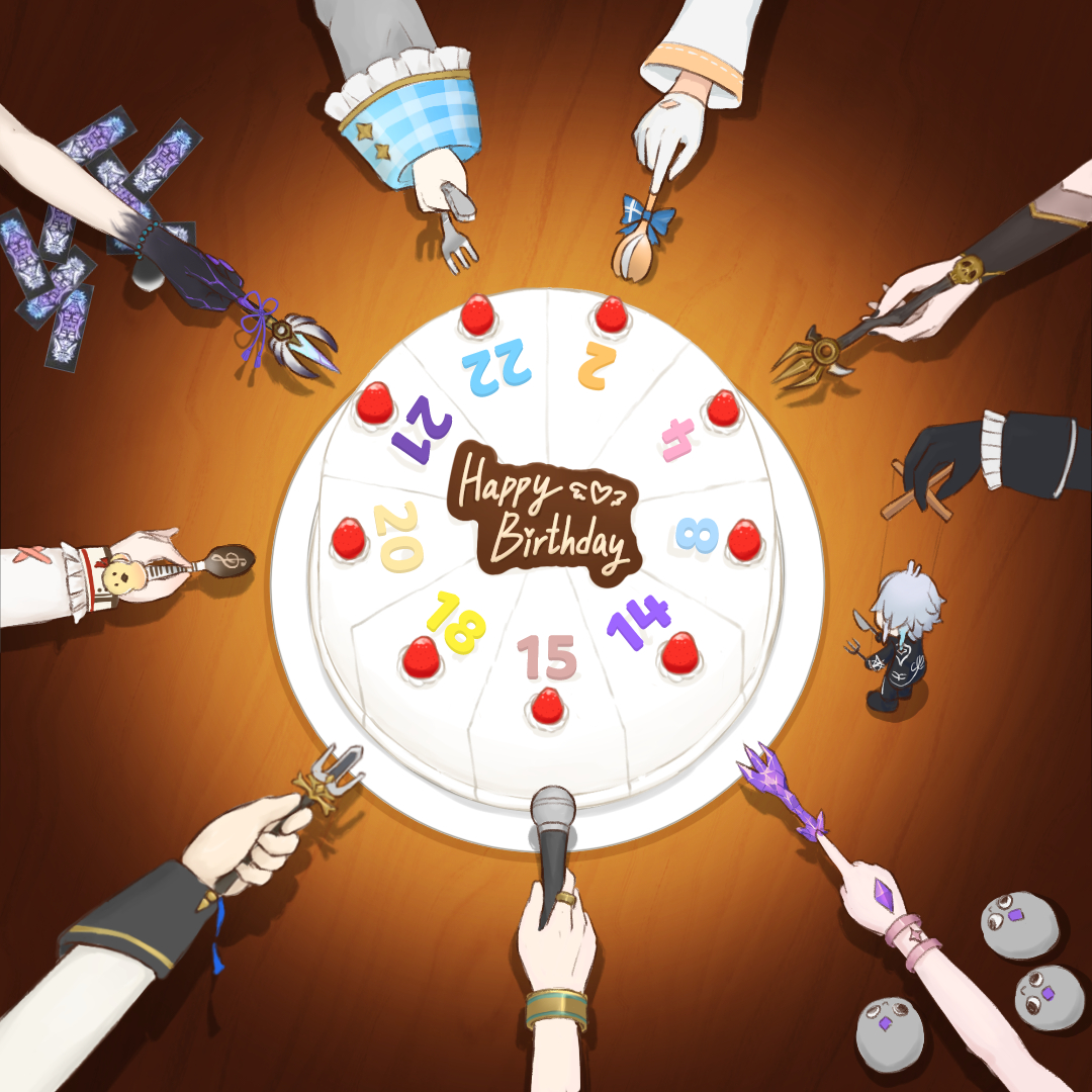mysticsign1's tweet photo. Happy birthday to all April birthdy Holo members!
四月生まれのホロメン達誕生日おめでとう!
動画版 animated ver. on youtube👇
https://t.co/vzifGsOrh8
#しらぬえ #callillust #Artavio #bijouwled #りつあーと #騎士絵画 #Artnose #piHAKKAso #かなたーと https://t.co/DPhj8XglbJ