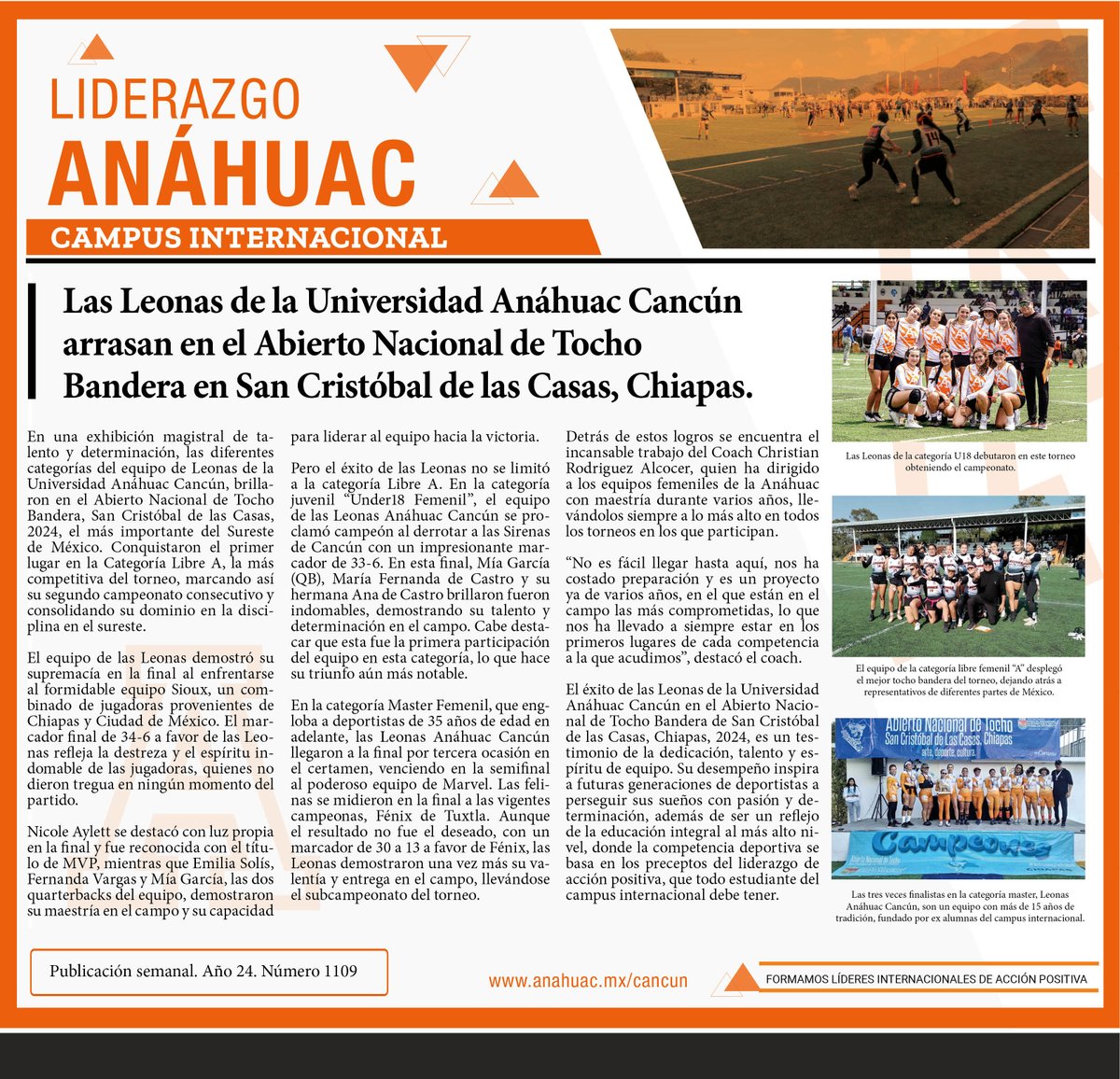 Les compartimos el Liderazgo Anáhuac publicado este domingo en el periódico 🗞️ Novedades de Q. Roo. bit.ly/3vUvOiZ 🔸Somos Anáhuac, la Universidad Internacional de Cancún. #líderesinternacionalesdeacciónpositiva