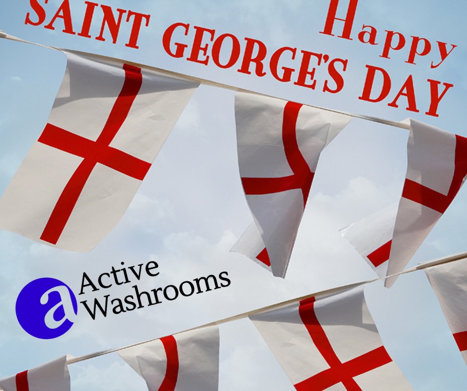 Happy #stgeorgesday from everyone at Active Washrooms 🏴󠁧󠁢󠁥󠁮󠁧󠁿 #Stgeorge #england #saintgeorge #leadingtheway #activewashrooms