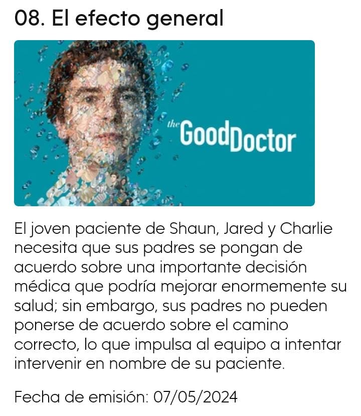 Attention Synopsis of episode 8 #shaunmurphy #leadilallo  #paigespara #Freddiehighmore  #TheGoodDoctorabc #SheaBabyBoy #Serie #vancouver #lamejorpareja #Davidshore #TheGoodDoctorS7 #Shaunylea  #TheGoodDoctor