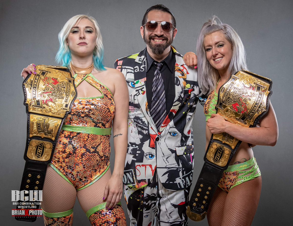 @AnthonyGangone @BCW_Wrestling_ And no one has bothered to mention that Blonde Force Trauma (@Ray_lyn & @Heatherisme) are at 764 days as your Tag Team Champions.