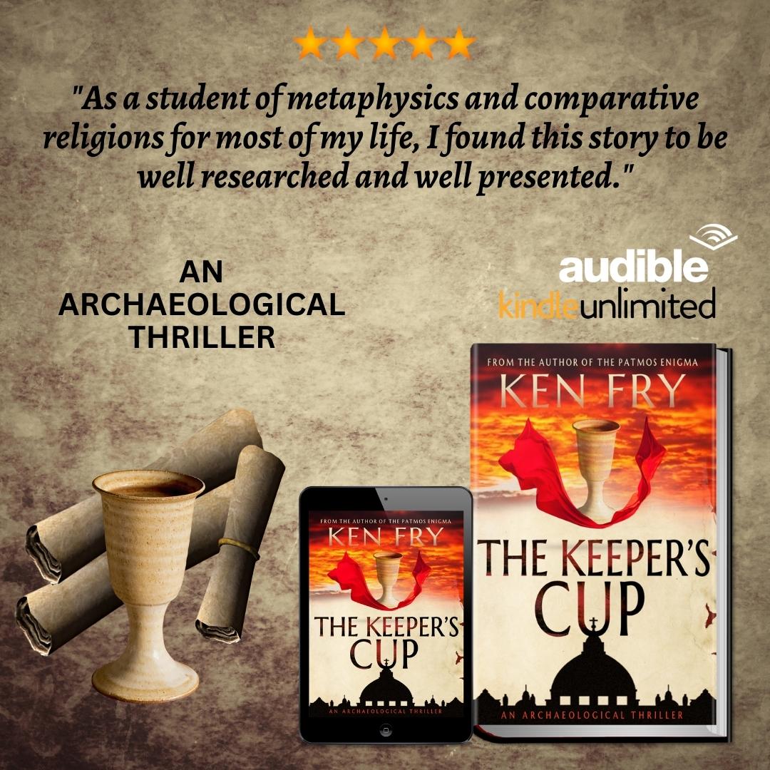AN ARCHAEOLOGICAL THRILLER 👉 getbook.at/thekeeperscup Ancient Scrolls. Codes. Arthurian Legends. Druidic Myths. They all point to an event in Biblical History. But this story is NOT the one we know.