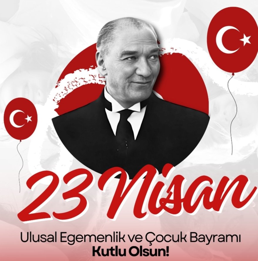 Ebedi Başkomutanımız Gazi Mustafa Kemal Atatürk'ün Cumhuriyet'in Çocukları'na armağanı olan, yurdumuzun her köşesinde coşkuyla kutlayacağımız #23Nisan Ulusal Egemenlik ve Çocuk Bayramımız kutlu olsun! #23NisanÇocukBayramı