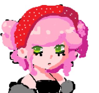 Drew this on paint during compsci I thought she was cute