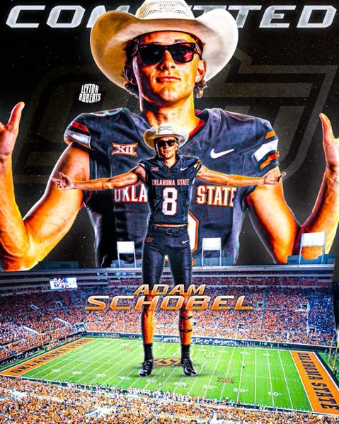 ‼️BOOM‼️ #OKState flips 4-Star Baylor QB commit @AdamSchobel Another big time pickup for Coach Dunn and the offensive staff🔥