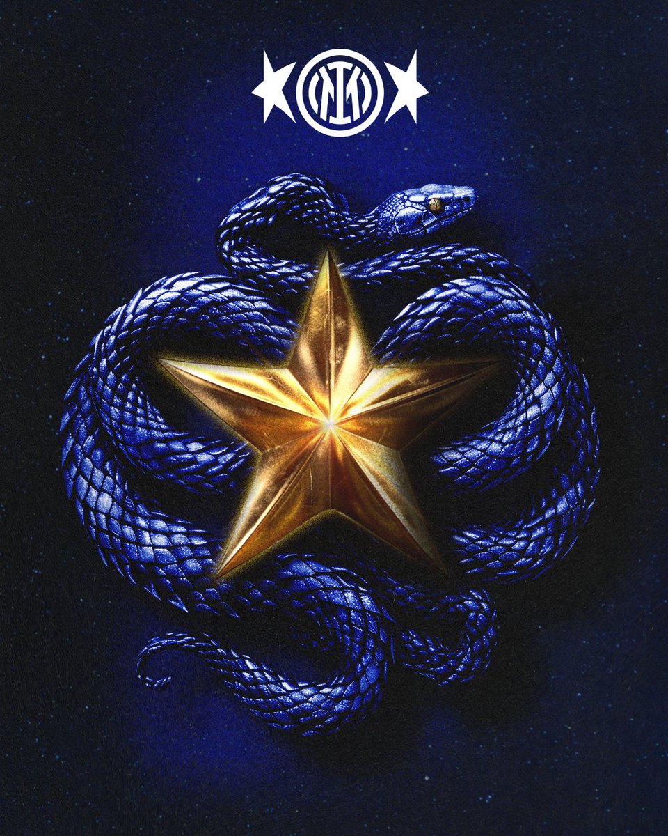Inter_en's tweet photo. A (second) star is born ⭐⭐🖤💙

#ForzaInter #IM2Stars https://t.co/bGtAKDUWmG