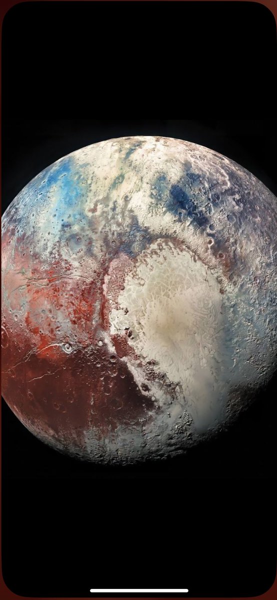 Pluto❤️🤍 Formerly planet 9. Stripped of the title planet. Now it’s called just a dwarf planet.