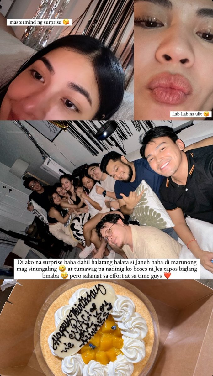 macmanicad.IG Story 

Birthday Of Mark Manicad.

#JaneDeLeon
#JanellaSalvador
#JaneNella