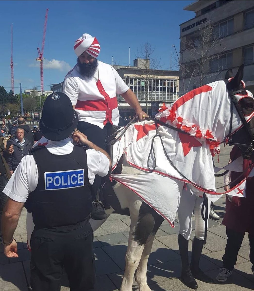 Trust me Officer. Its all taxed and insured. #HappyStGeorgesDay #StGeorgesDay