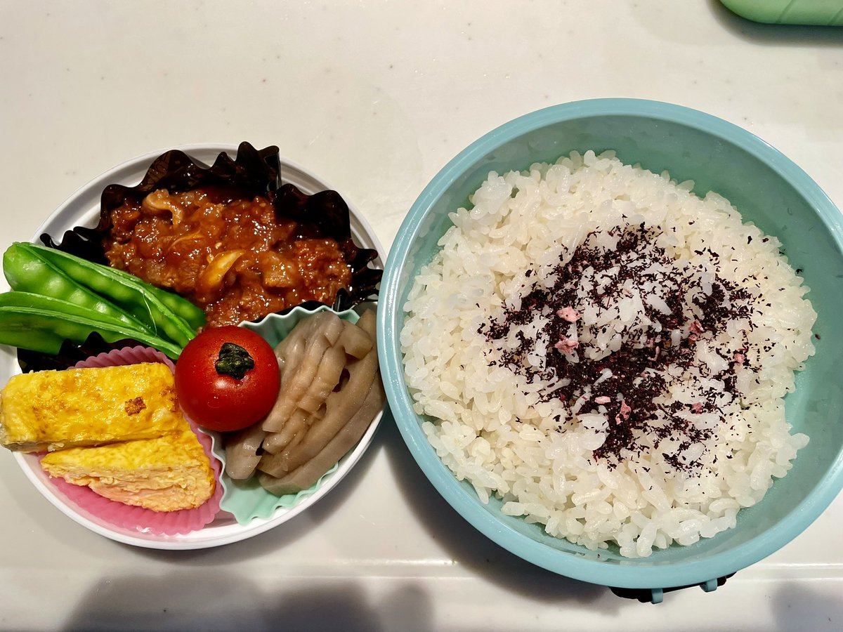 本日のお弁当(嫁用)

牛肉の甘辛煮
レンコンの煮物
ノーマル卵焼き

昨日は嫁弁当、今日は男弁当‥
ギャップは有りますが、味は確かです😅
頑張ってまいりましょう‼️

#男弁当
#男飯