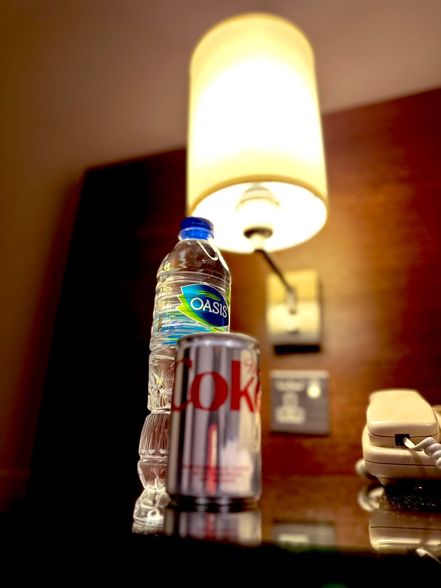 Arrived at my hotel in Dubai at 1am. Friendly chap checking me had much to type. So much so, I wondered if he was trying to finish some coursework before a deadline. I was tired and wanted to get to my room. Finally done. But then found a Diet Coke in my bag and thought “Oooh”